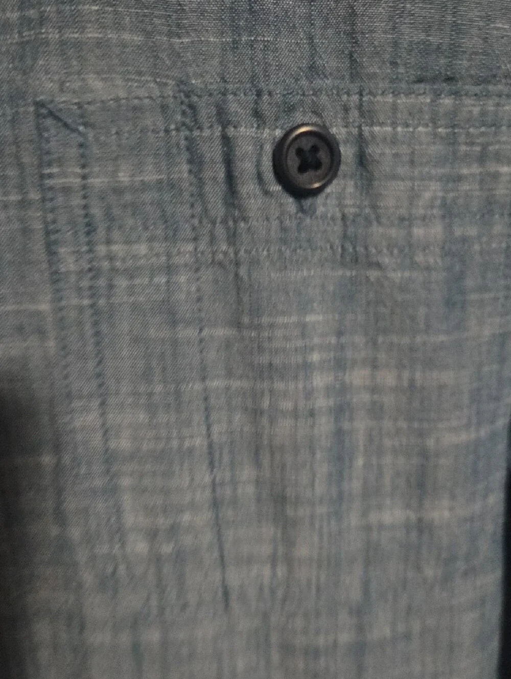 The Children's Place Blue Button-Down Shirt for Kids.  Chambray Blue